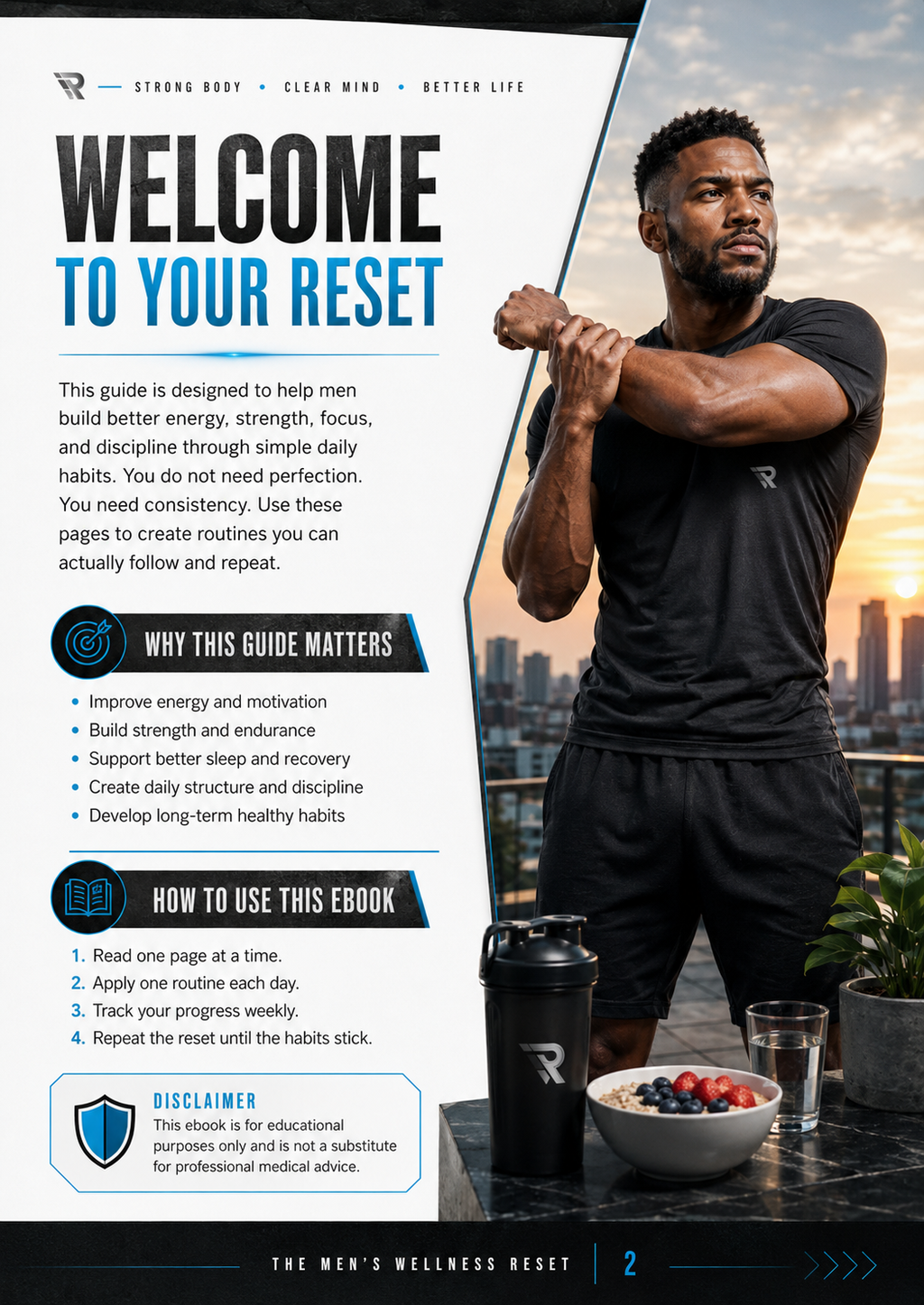 The Men's Wellness Reset digital guide – sample page preview 1