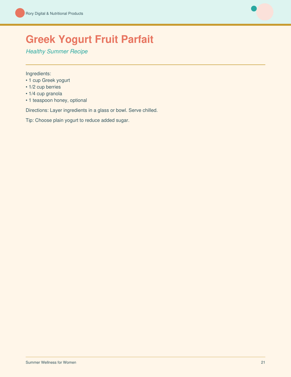 Summer Wellness for Women — page 21