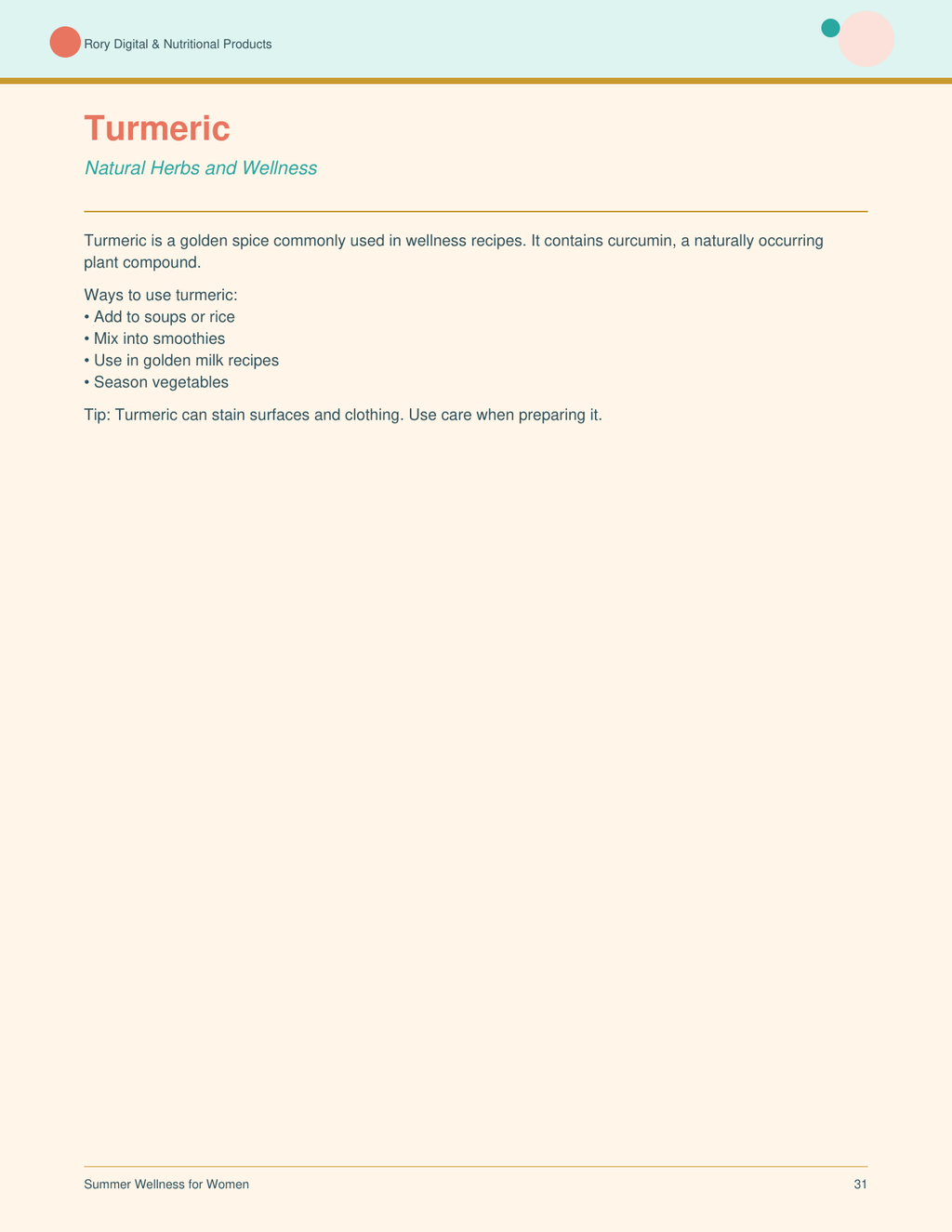 Summer Wellness for Women — page 31
