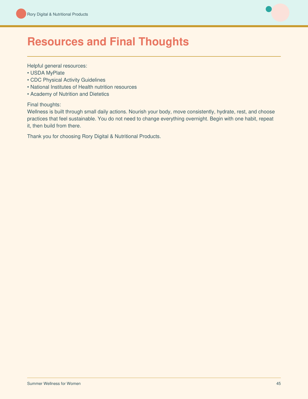 Summer Wellness for Women — page 45