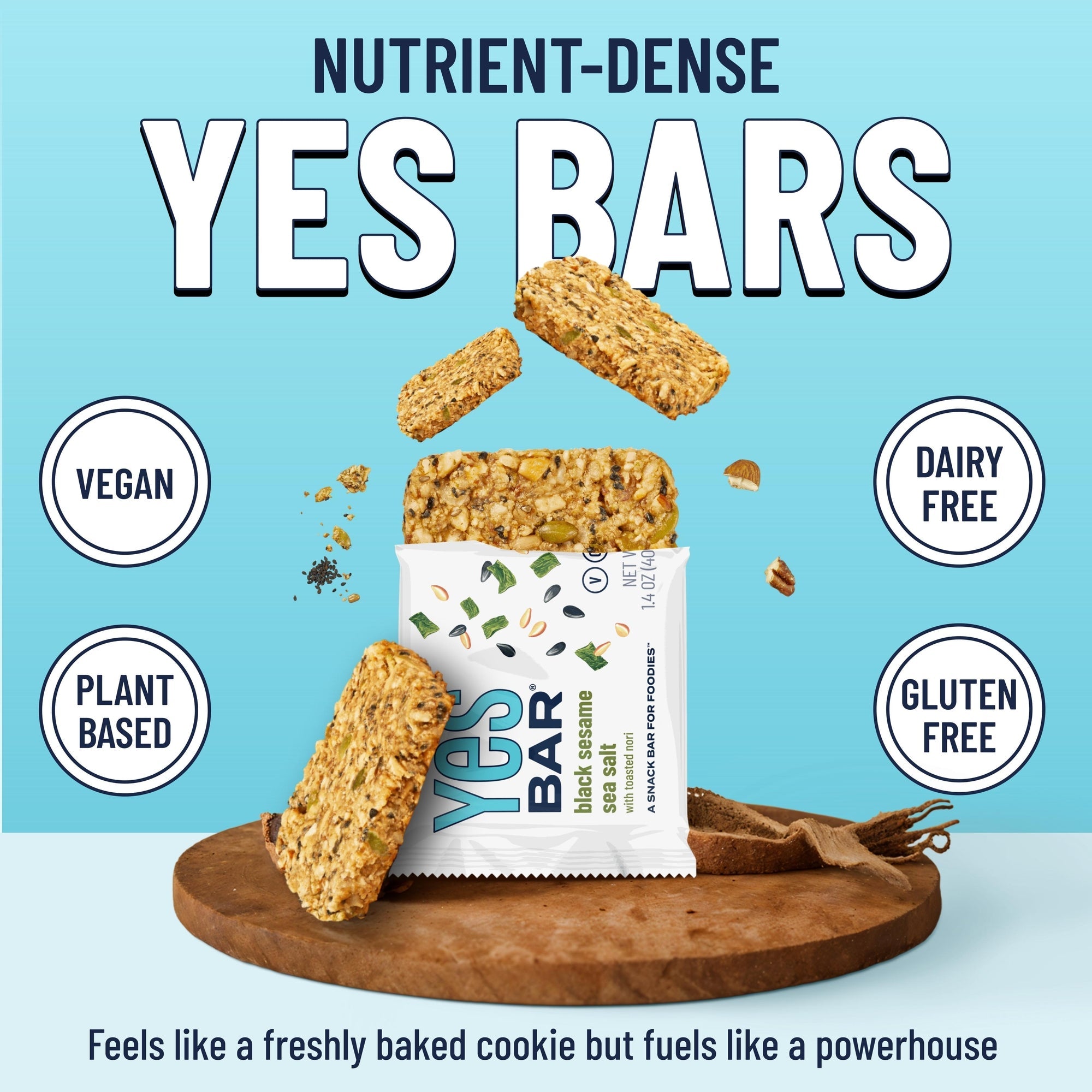 Black Sesame Sea Salt Bars — Six Pack