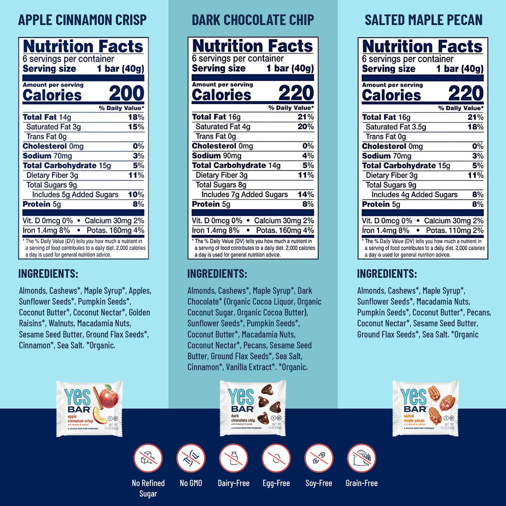 6-Bar Variety Snack Pack