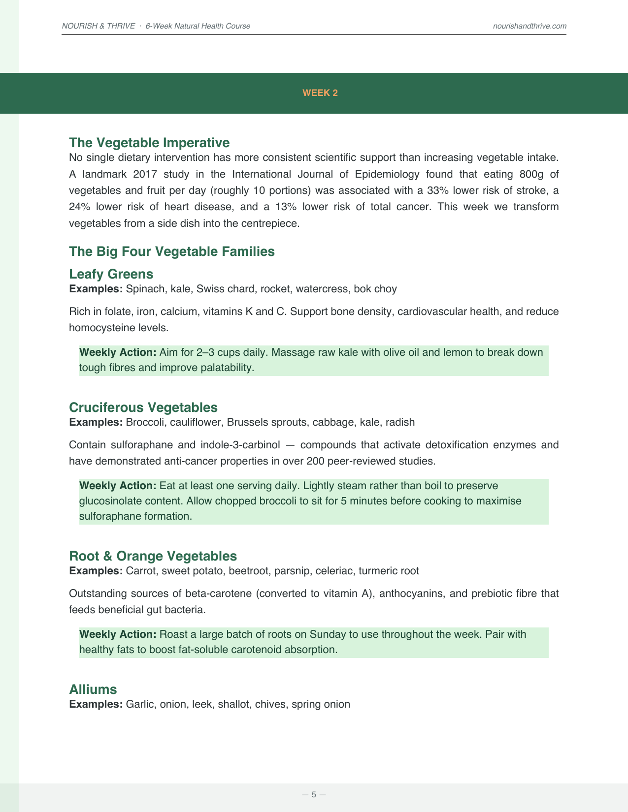 Nourish & Thrive: A Complete 6-Week Natural Health & Nutrition Course - Rory's Digital & Nutritional Products