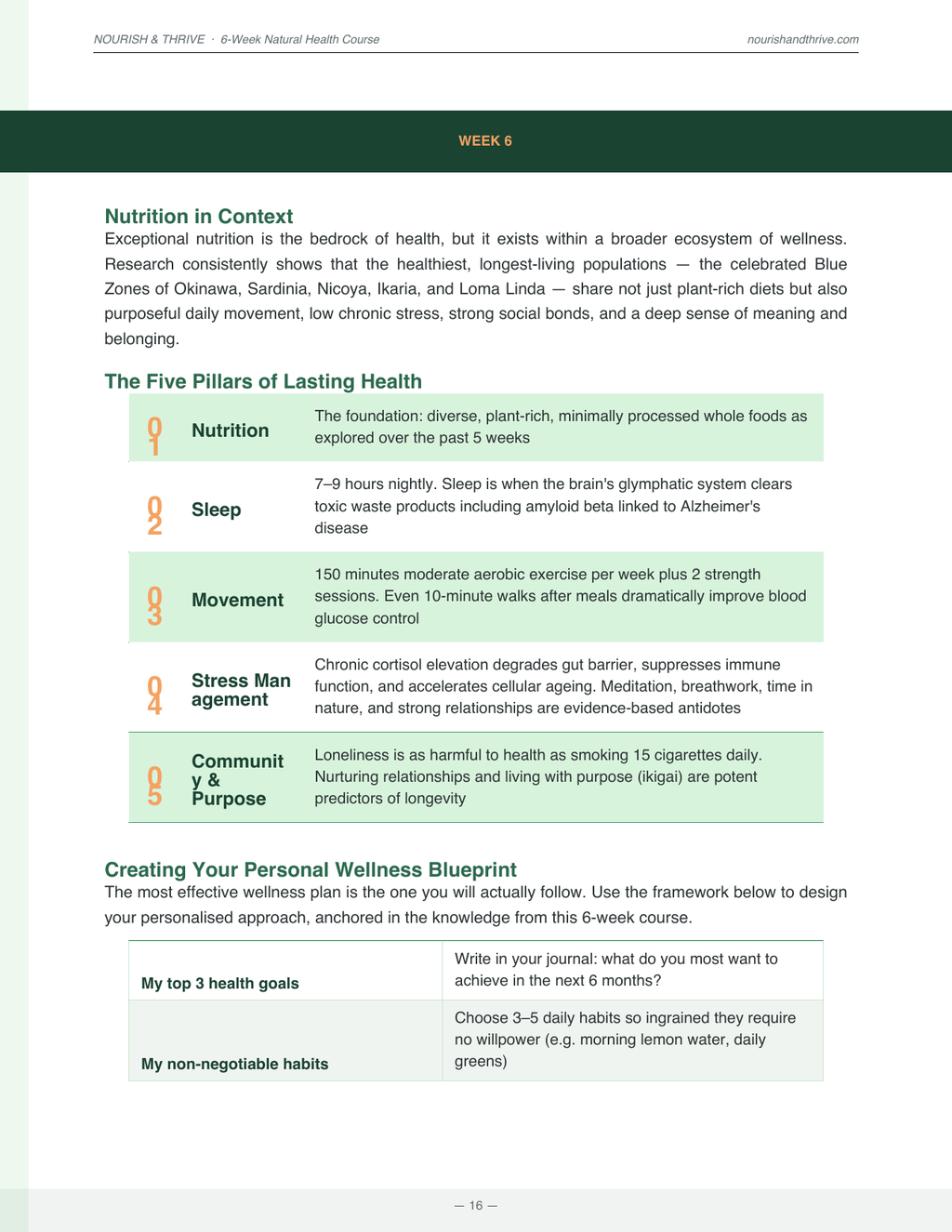 Nourish & Thrive: A Complete 6-Week Natural Health & Nutrition Course - Rory's Digital & Nutritional Products