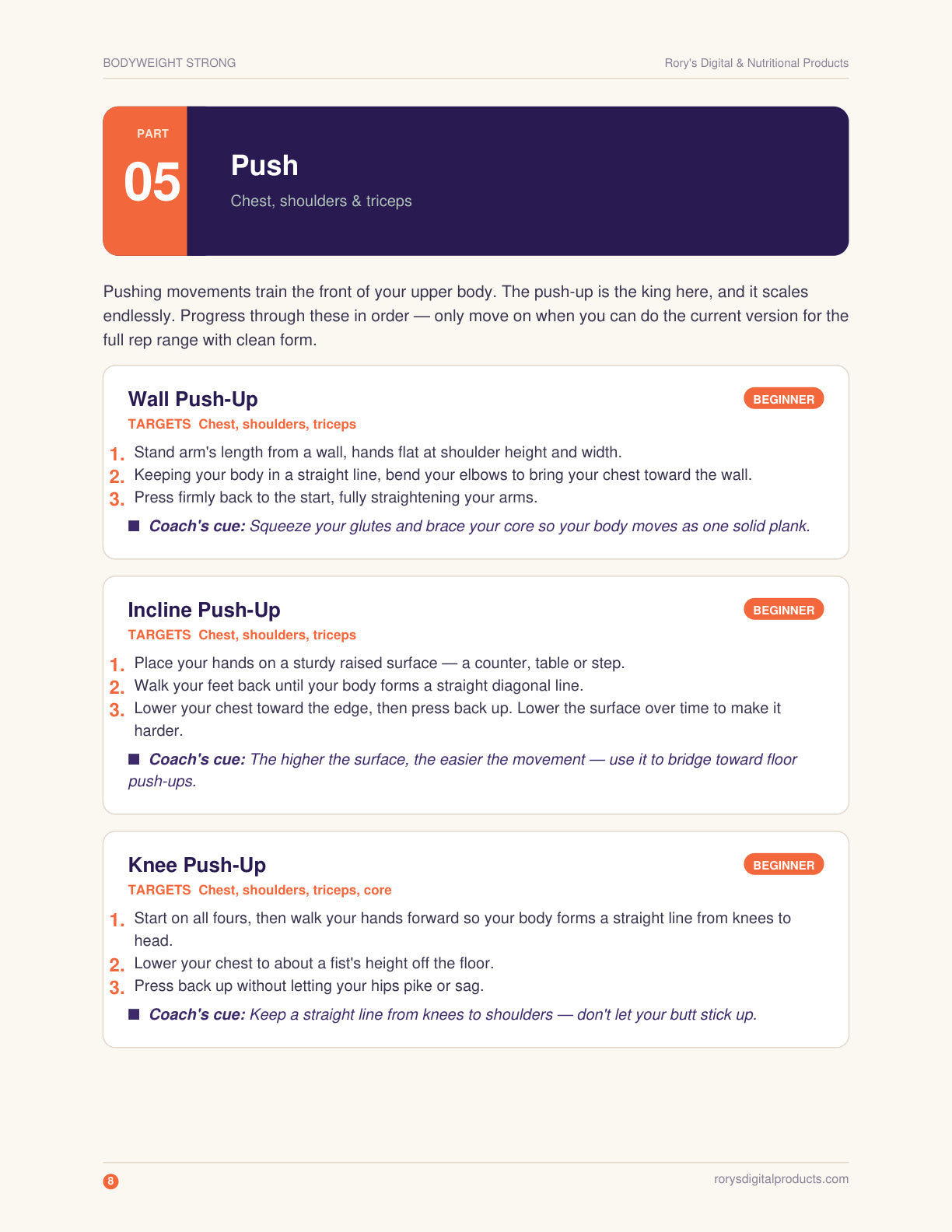 Bodyweight Calisthenics Guide — page 8