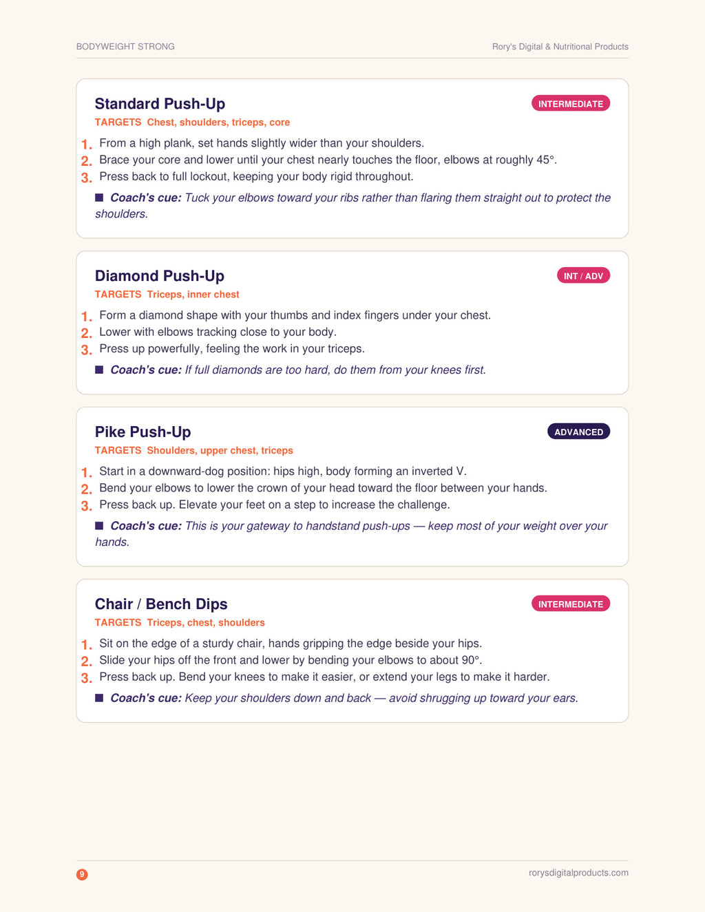 Bodyweight Calisthenics Guide — page 9