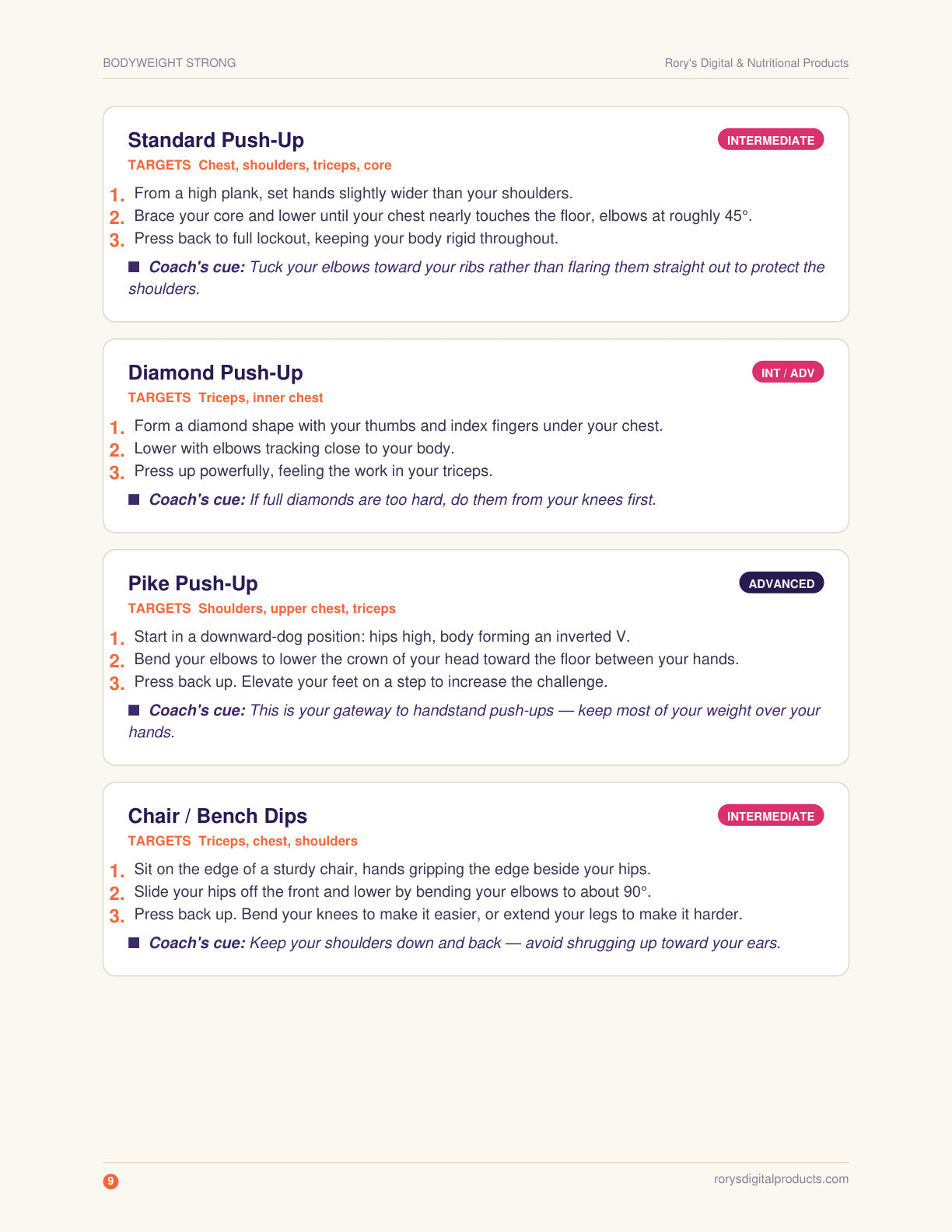 Bodyweight Calisthenics Guide — page 9