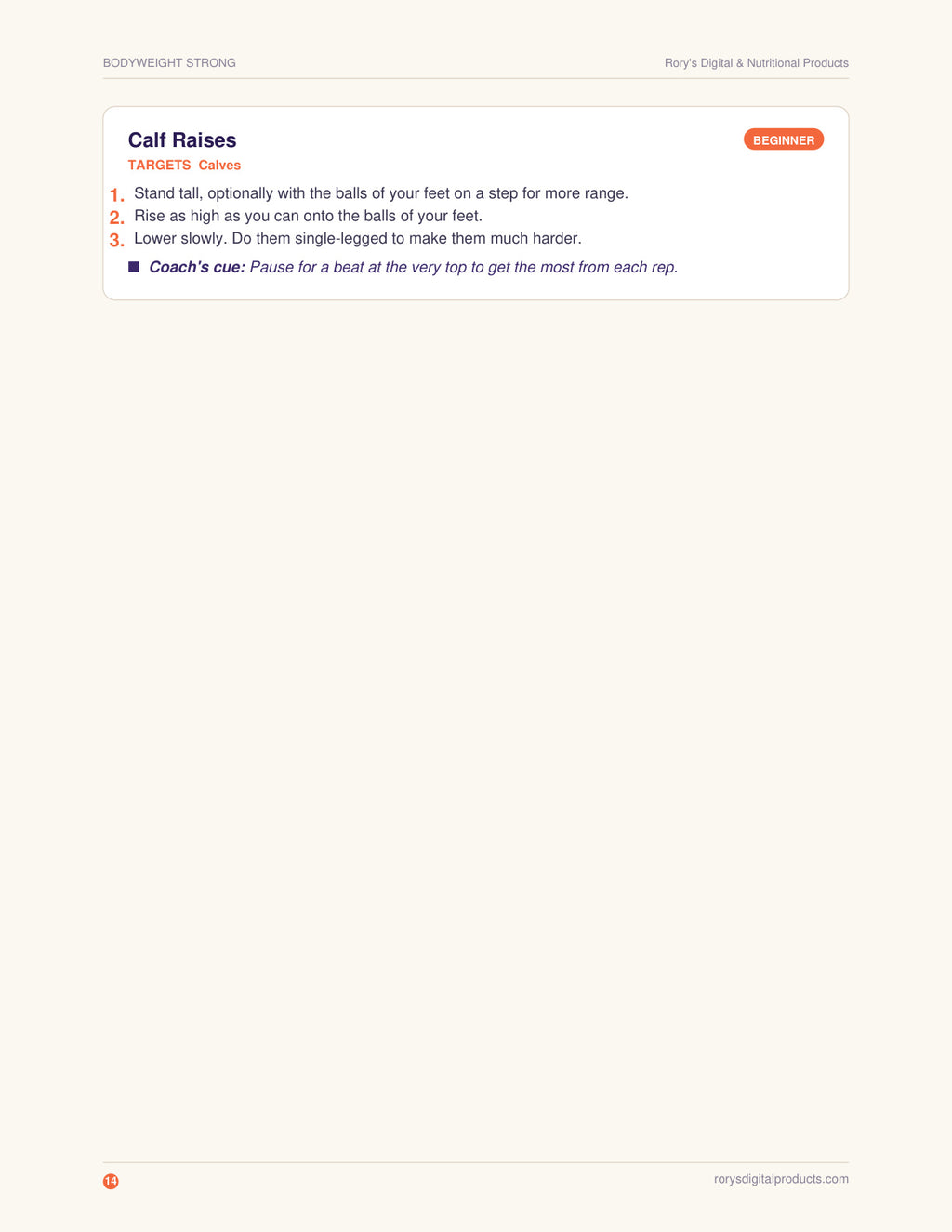 Bodyweight Calisthenics Guide — page 14