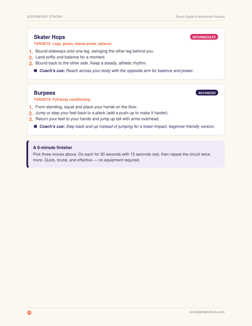 Bodyweight Calisthenics Guide — page 18