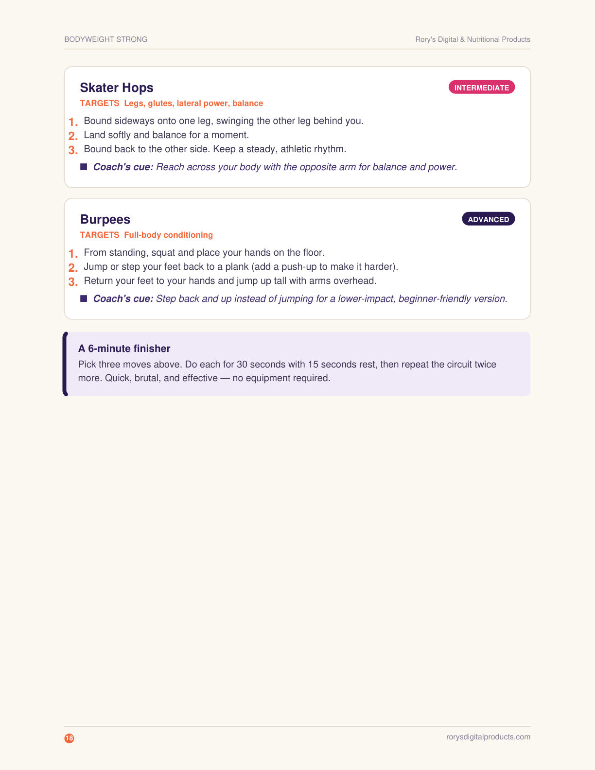 Bodyweight Calisthenics Guide — page 18