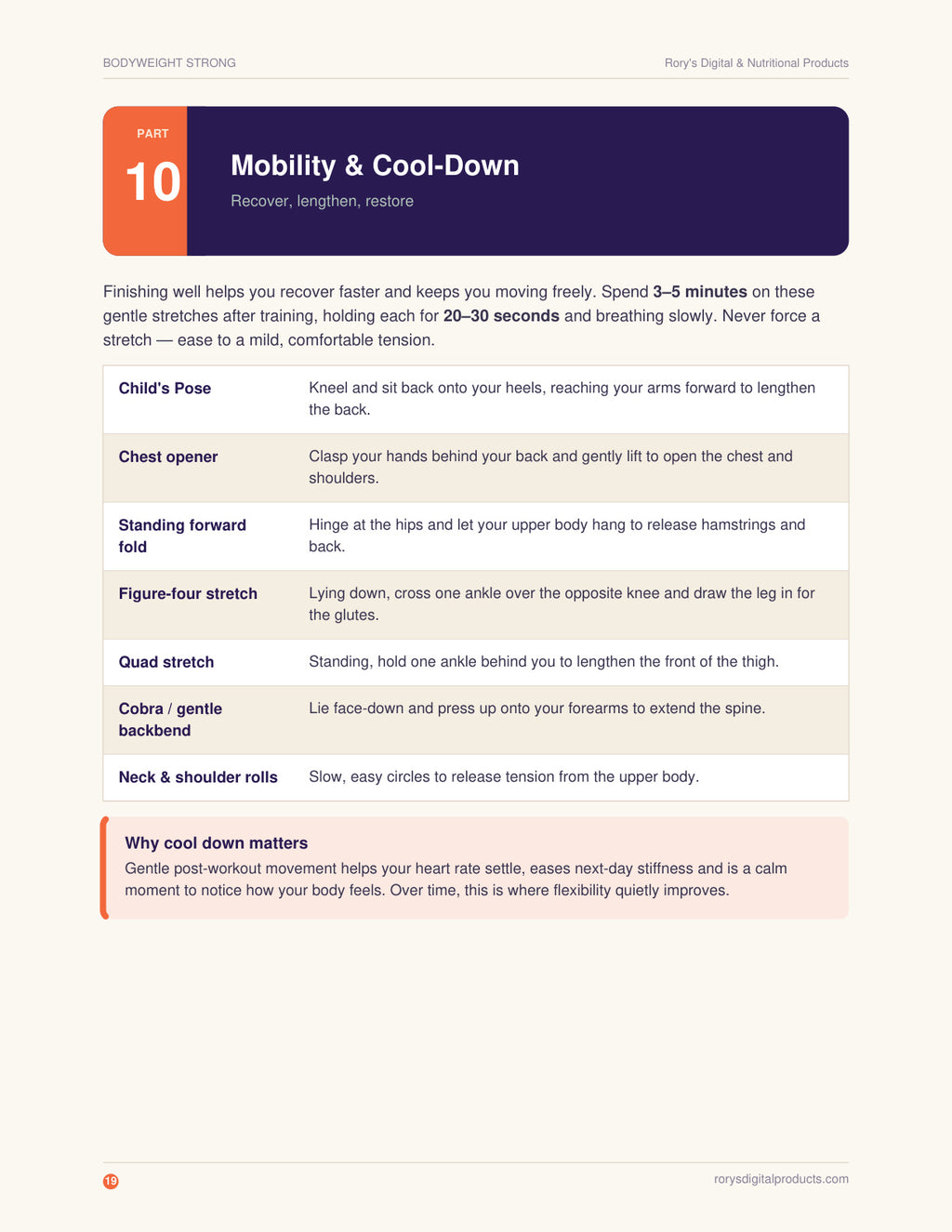 Bodyweight Calisthenics Guide — page 19