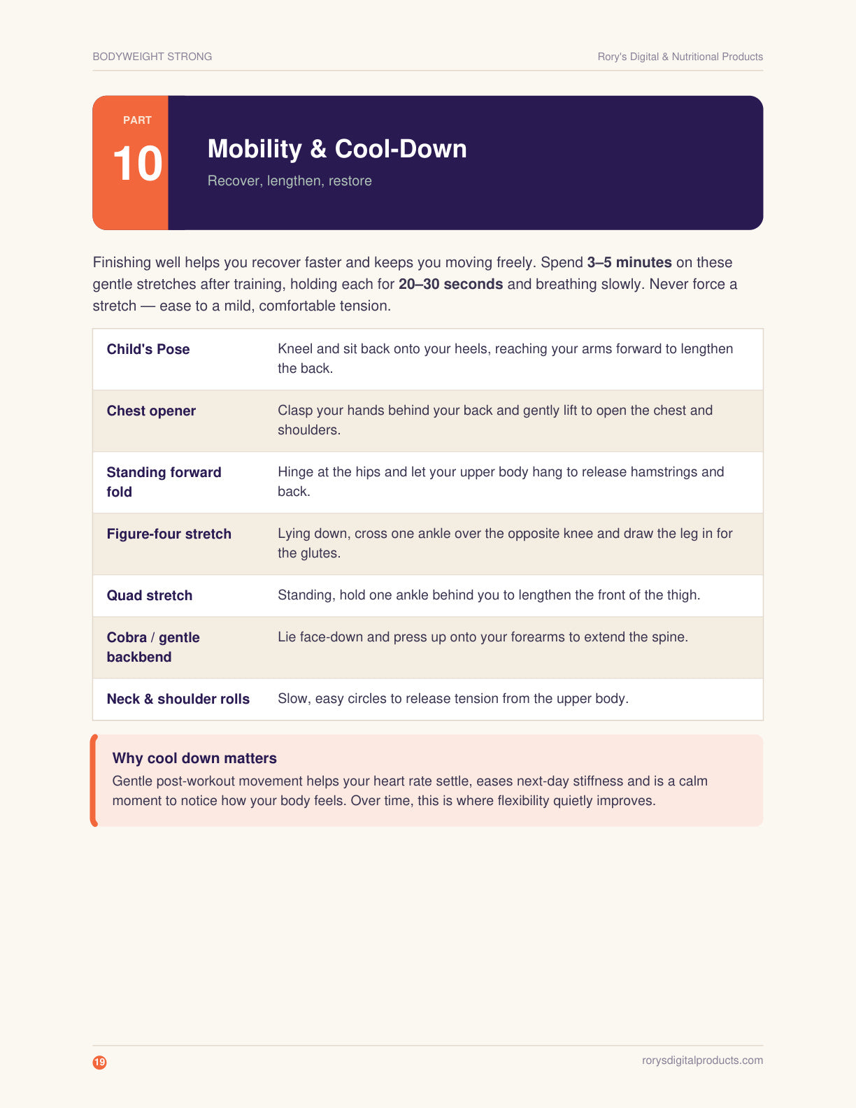 Bodyweight Calisthenics Guide — page 19