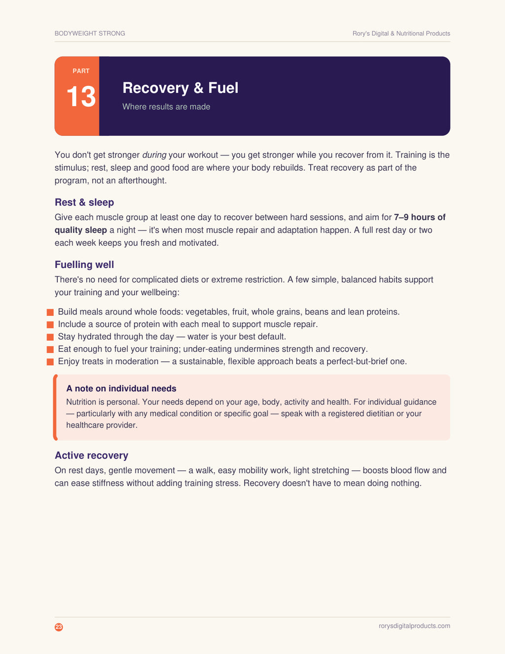 Bodyweight Calisthenics Guide — page 23