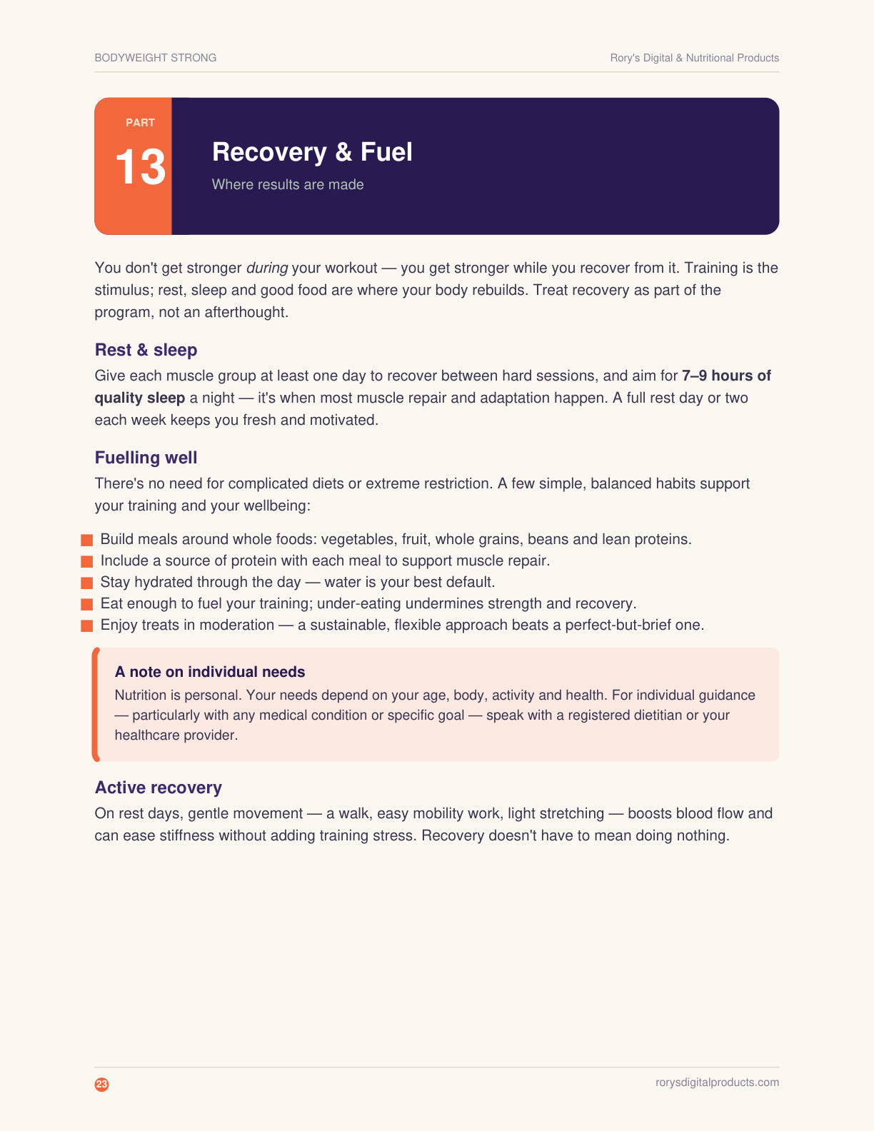 Bodyweight Calisthenics Guide — page 23