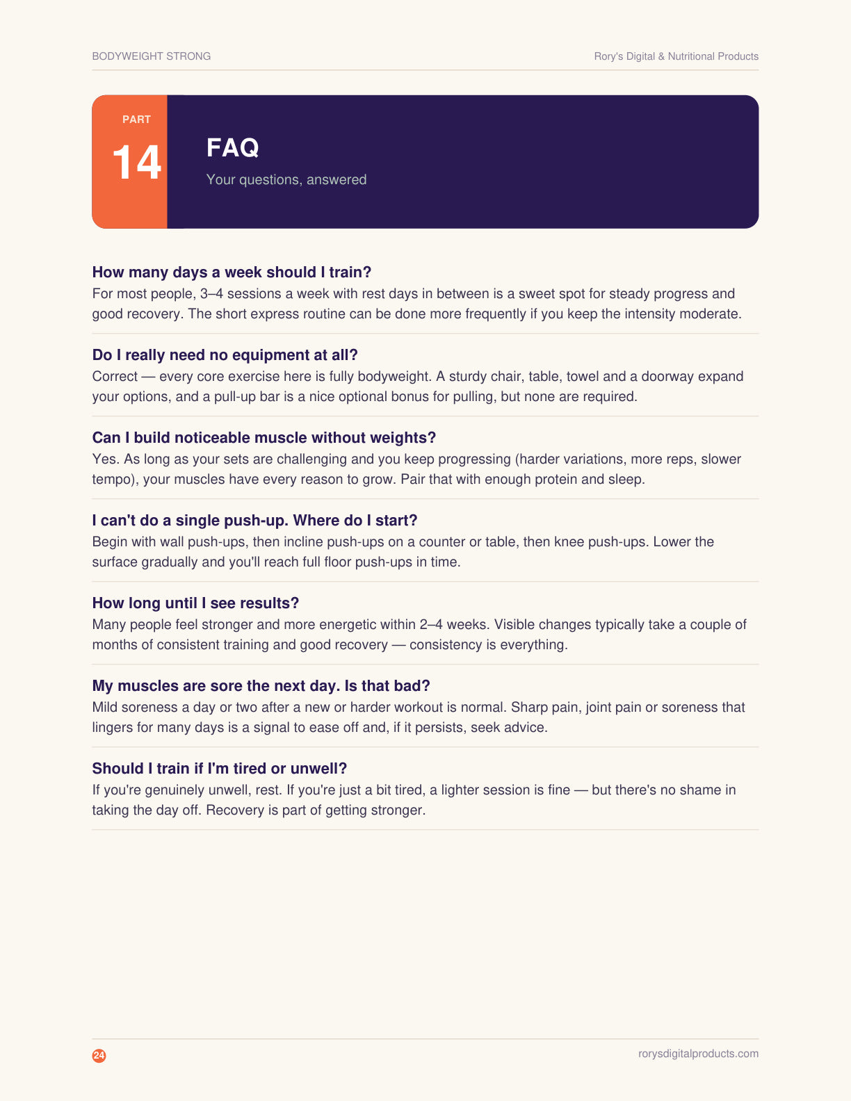 Bodyweight Calisthenics Guide — page 24