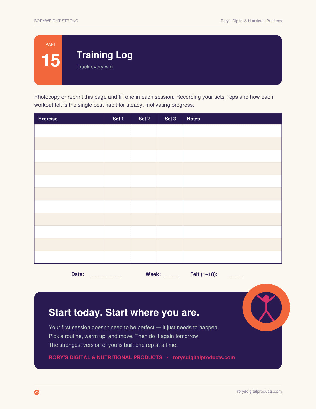 Bodyweight Calisthenics Guide — page 25
