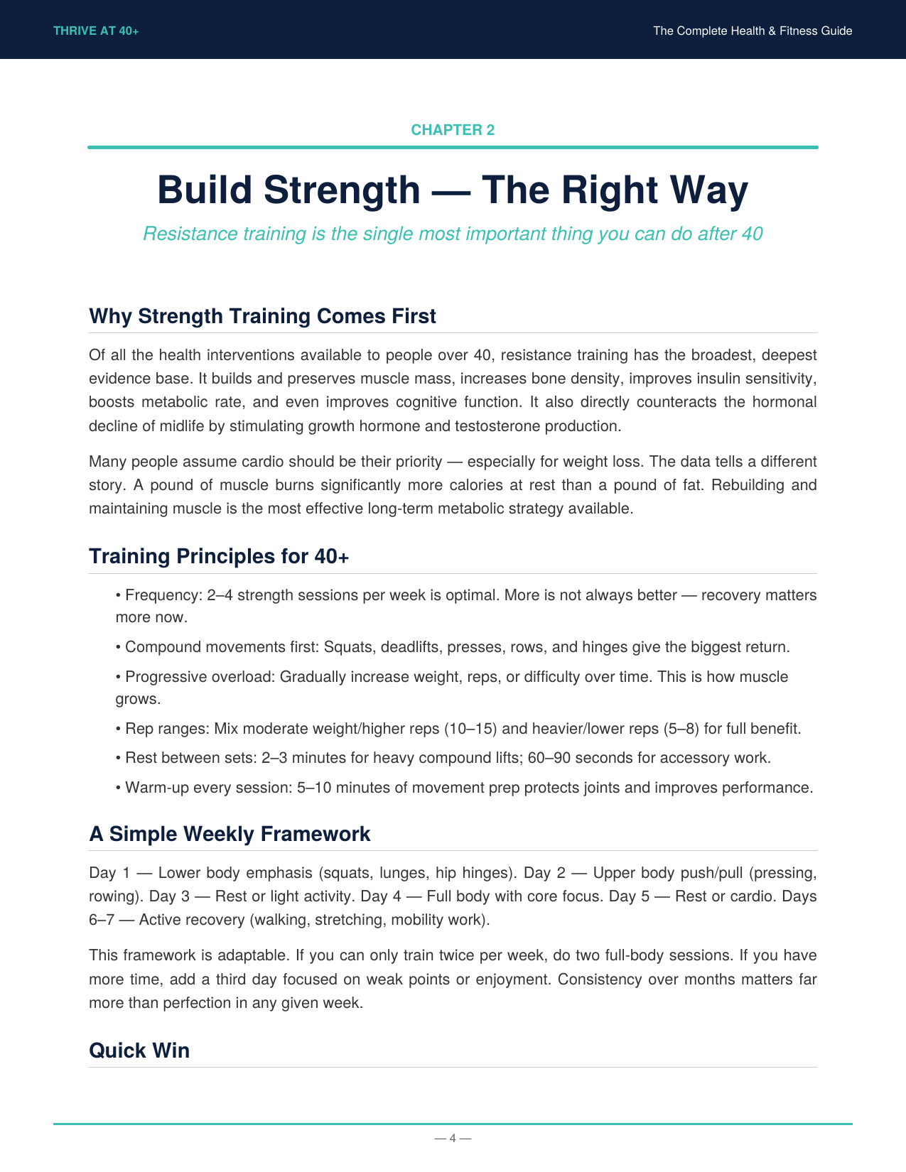 Thrive at 40+: The Complete Health & Fitness Guide (Digital Ebook) - Rory's Digital & Nutritional Products