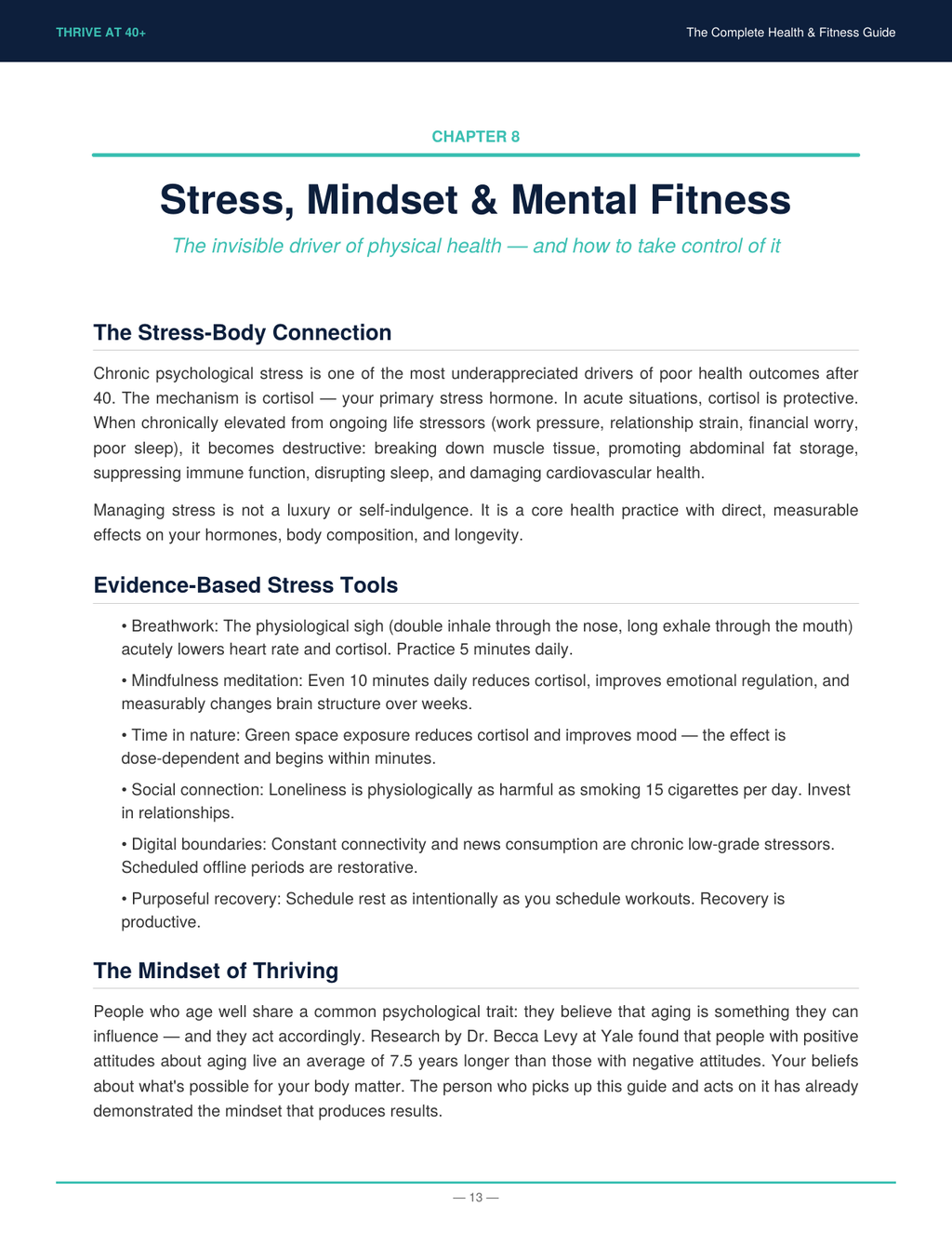 Thrive at 40+: The Complete Health & Fitness Guide (Digital Ebook) - Rory's Digital & Nutritional Products