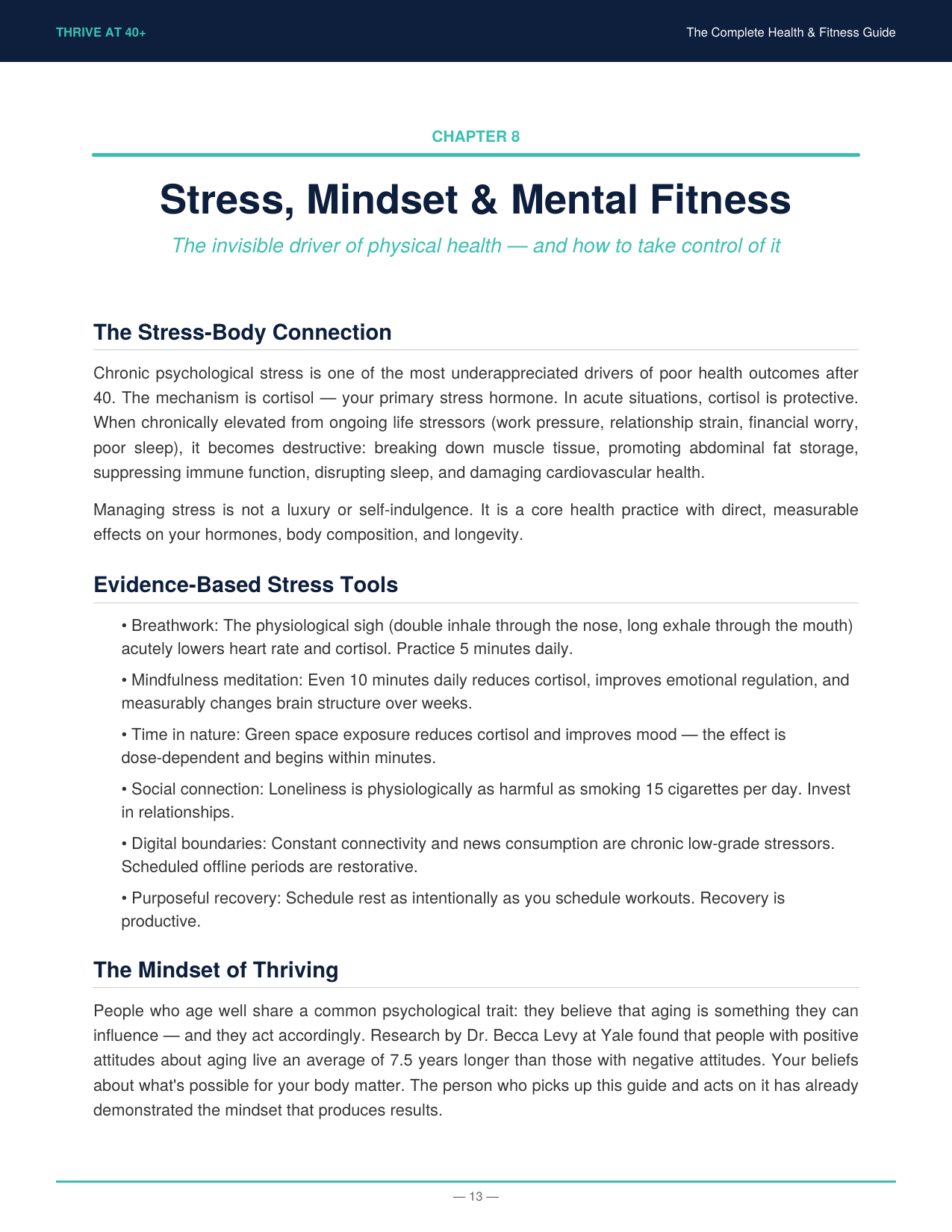 Thrive at 40+: The Complete Health & Fitness Guide (Digital Ebook) - Rory's Digital & Nutritional Products