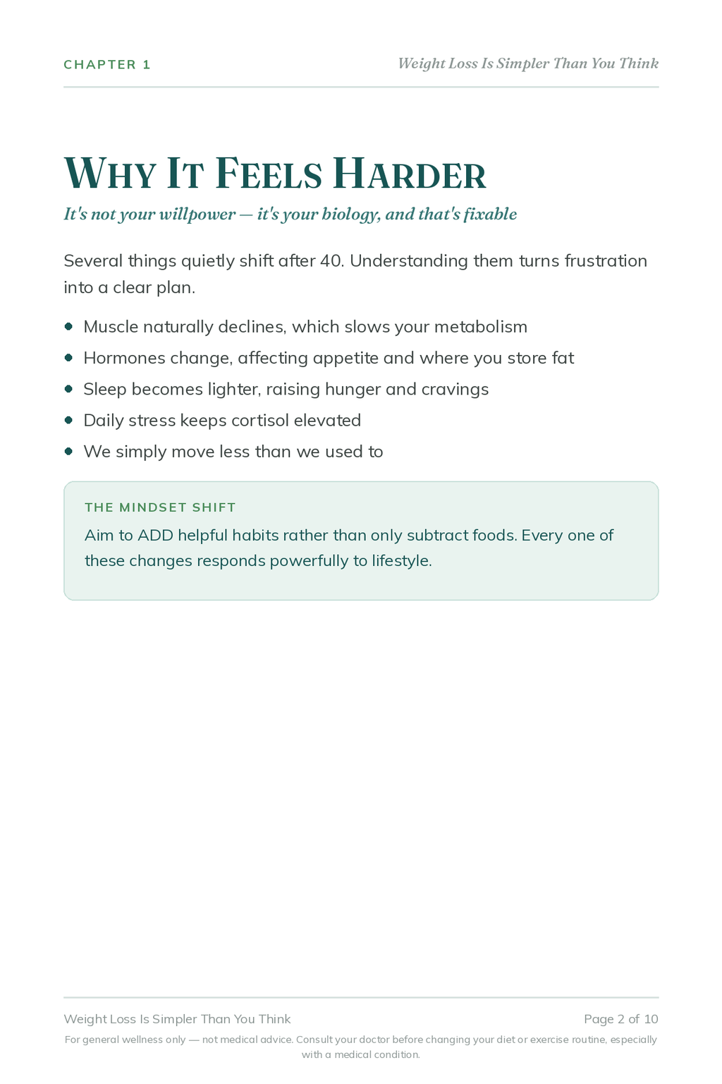 Weight Loss Is Simpler Than You Think - Rory's Digital & Nutritional Products