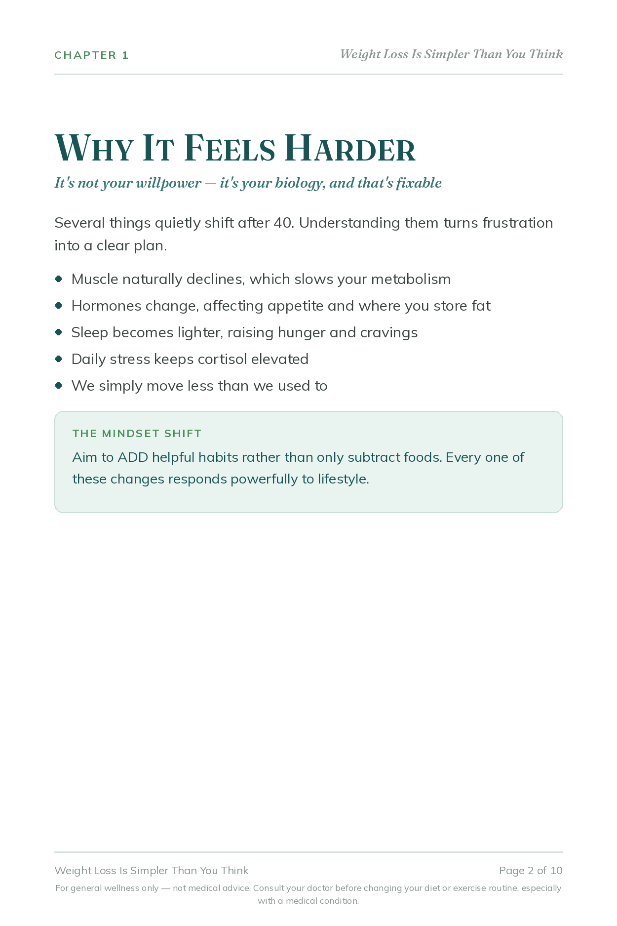 Weight Loss Is Simpler Than You Think - Rory's Digital & Nutritional Products