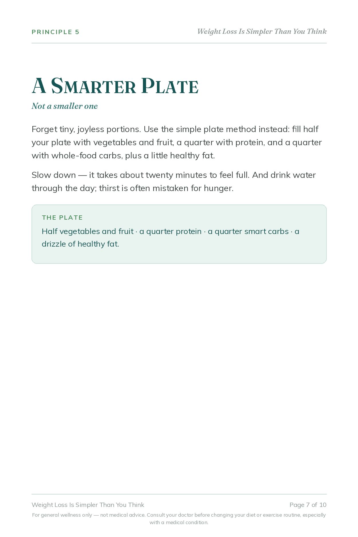 Weight Loss Made Simple — building a smarter plate